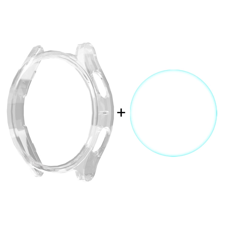 For Samsung Galaxy Watch7 44mm ENKAY Hat-Prince Electroplated Hard PC Case + 0.2mm 9H Glass Screen Protector(Transparent) - free shipping - PMc TechLife - Order now!