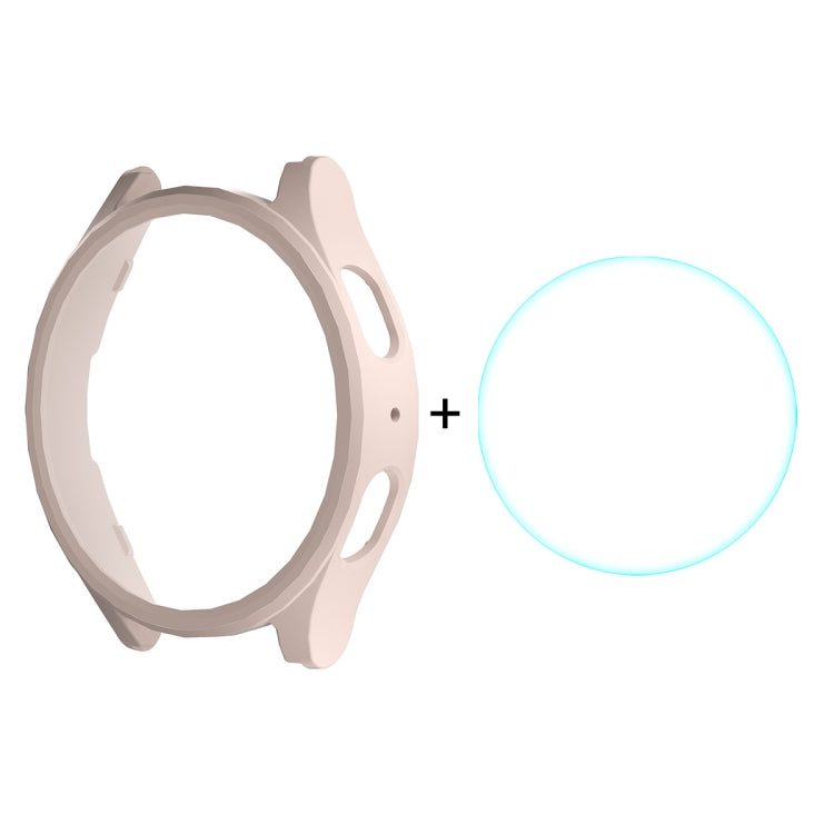 For Samsung Galaxy Watch7 44mm ENKAY Hat-Prince Electroplated Hard PC Case + 0.2mm 9H Glass Screen Protector(Pink) - free shipping - PMc TechLife - Order now!