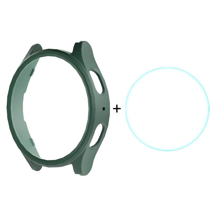 For Samsung Galaxy Watch7 40mm ENKAY Hat-Prince Electroplated Hard PC Case + 0.2mm 9H Glass Screen Protector(Dark Green) - free shipping - PMc TechLife - Order now!