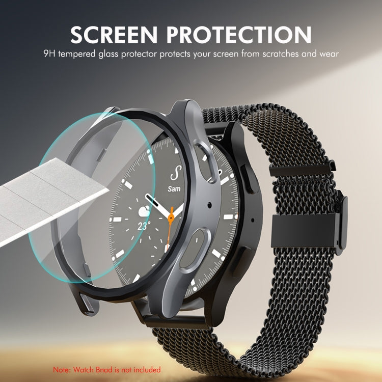 For Samsung Galaxy Watch7 40mm ENKAY Hat-Prince Electroplated Hard PC Case + 0.2mm 9H Glass Screen Protector(Pink) - free shipping - PMc TechLife - Order now!