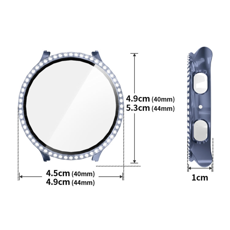 For Samsung Galaxy Watch7 44mm ENKAY Hat-Prince Blink Full Coverage PC + Tempered Glass Film Integrated Watch Case(Pink) - free shipping - PMc TechLife - Order now!