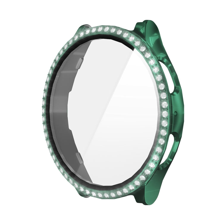 For Samsung Galaxy Watch7 40mm ENKAY Hat-Prince Blink Full Coverage PC + Tempered Glass Film Integrated Watch Case(Dark Green) - free shipping - PMc TechLife - Order now!