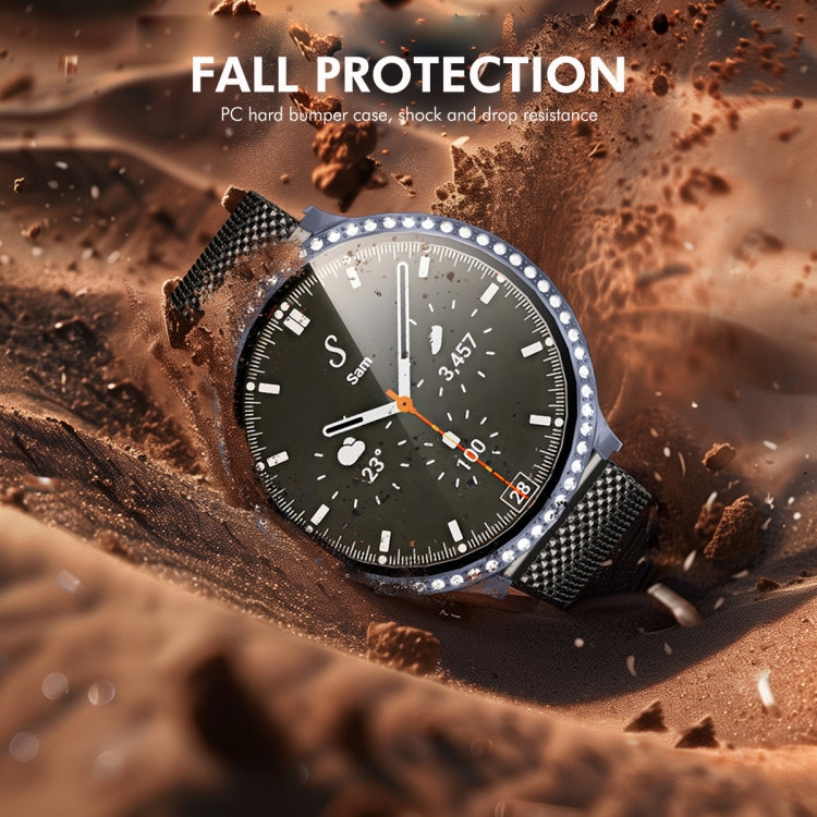 For Samsung Galaxy Watch7 40mm ENKAY Hat-Prince Blink Full Coverage PC + Tempered Glass Film Integrated Watch Case(Dark Green) - free shipping - PMc TechLife - Order now!