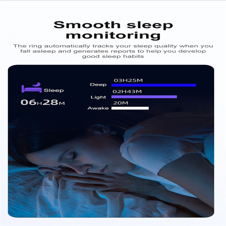 R03 SIZE 10 Smart Ring, Support Heart Rate / Blood Oxygen / Sleep / Multiple Sports Modes(Gold) - Smart Rings / Smart Telephones by PMC TechLife | Online Shopping South Africa | PMC TechLife | Buy Now Pay Later Mobicred