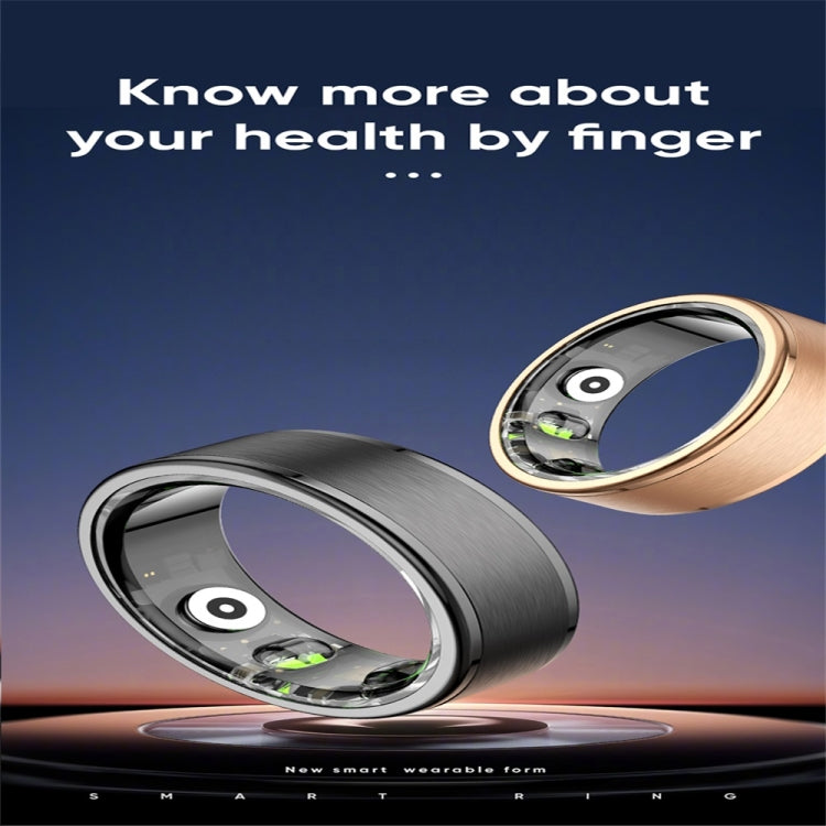 R03 SIZE 12 Smart Ring, Support Heart Rate / Blood Oxygen / Sleep / Multiple Sports Modes(Gold) - Smart Rings / Smart Telephones by PMC TechLife | Online Shopping South Africa | PMC TechLife | Buy Now Pay Later Mobicred