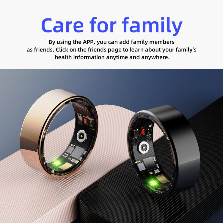 R11M SIZE 12 Smart Ring, Support Heart Rate / Blood Oxygen / Sleep / Multiple Sports Modes(Gold) - Smart Rings / Smart Telephones by PMC TechLife | Online Shopping South Africa | PMC TechLife | Buy Now Pay Later Mobicred