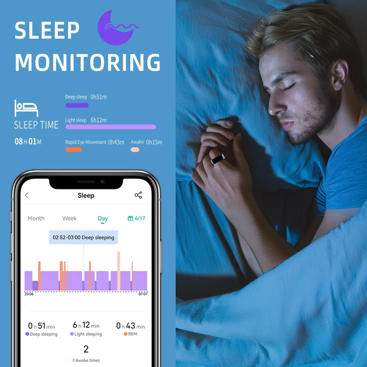 R11M SIZE 13 Smart Ring, Support Heart Rate / Blood Oxygen / Sleep / Multiple Sports Modes(Gold) - Smart Rings / Smart Telephones by PMC TechLife | Online Shopping South Africa | PMC TechLife | Buy Now Pay Later Mobicred