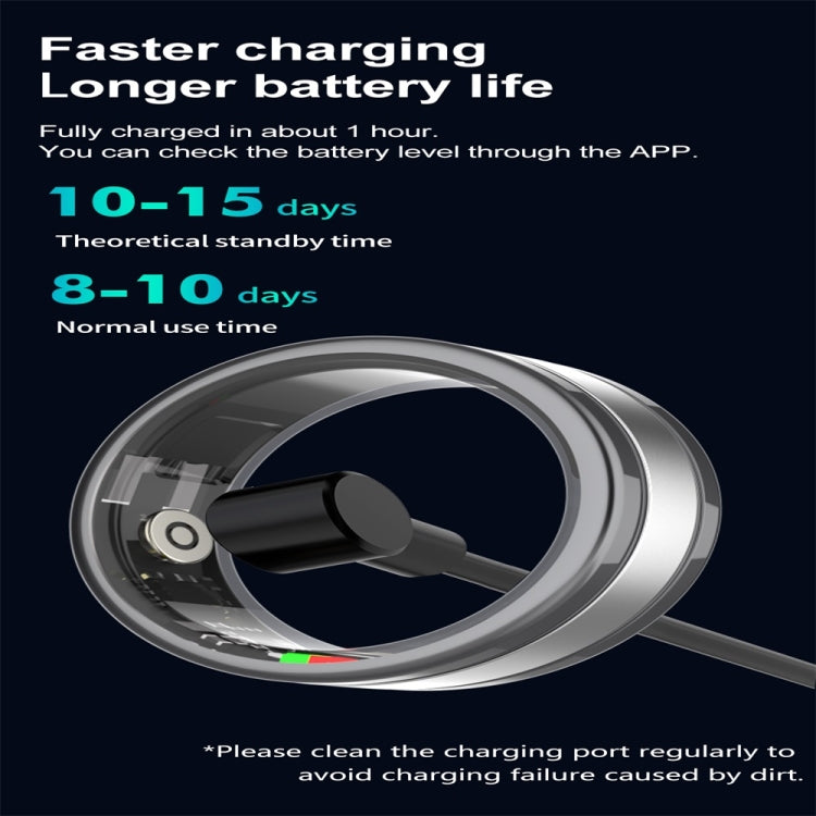 R18 SIZE 12 Smart Ring, Support Heart Rate / Blood Oxygen / Sleep / Multiple Sports Modes(Gold) - Smart Rings / Smart Telephones by PMC TechLife | Online Shopping South Africa | PMC TechLife | Buy Now Pay Later Mobicred