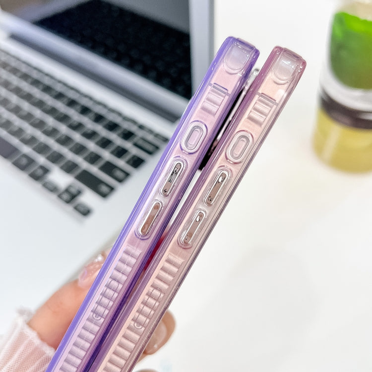 For iPhone 16 Pro Plating Glitter Texture TPU Phone Case with Lens Film(Purple Feather Yarn) - iPhone 16 Pro Cases by PMC TechLife | Online Shopping South Africa | PMC TechLife | Buy Now Pay Later Mobicred