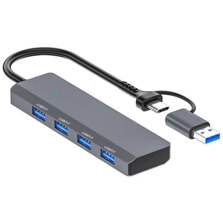 ADS-305D USB / Type-C to USB3.0 4-Ports USB HUB Computer Laptop Adapter Docking Station - USB 3.0 HUB by PMC Jewellery | Online Shopping South Africa | PMC Jewellery | Buy Now Pay Later Mobicred