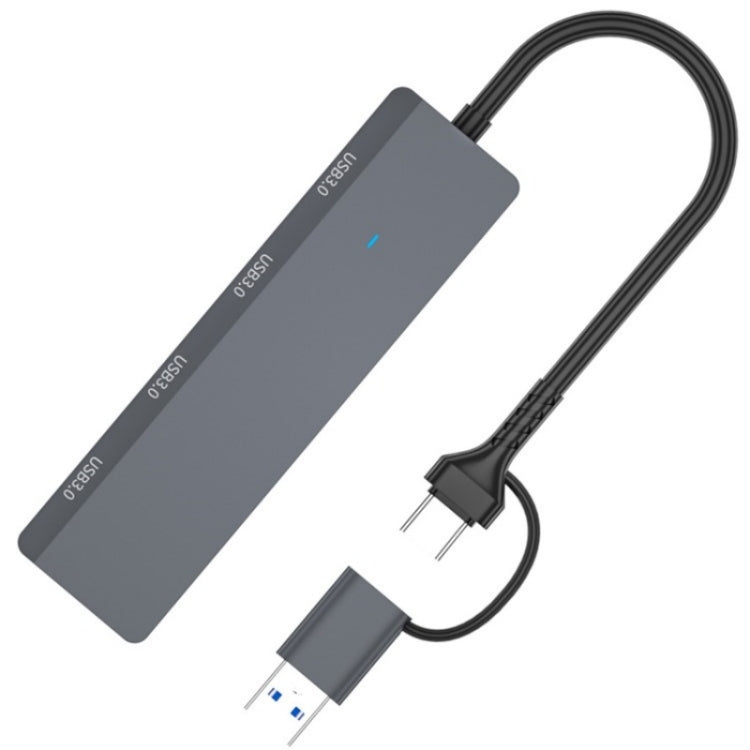 ADS-305D USB / Type-C to USB3.0 4-Ports USB HUB Computer Laptop Adapter Docking Station - USB 3.0 HUB by PMC Jewellery | Online Shopping South Africa | PMC Jewellery | Buy Now Pay Later Mobicred