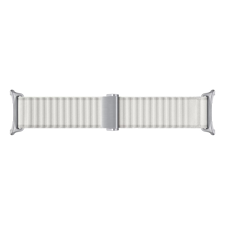 For Samsung Galaxy Watch Ultra 47mm Ocean Style Magnetic Buckle Braided Watch Band(White) - Watch Bands by PMC Jewellery | Online Shopping South Africa | PMC Jewellery | Buy Now Pay Later Mobicred
