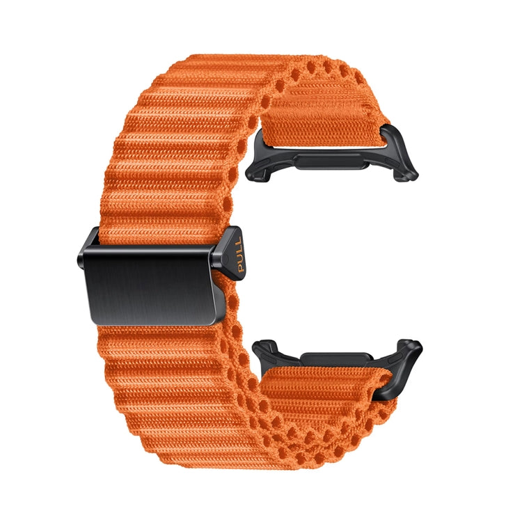 For Apple Watch Ultra 49mm Off Road Magnetic Buckle Braided Nylon Watch Band(Orange) - free shipping - PMC Jewellery - Order now!