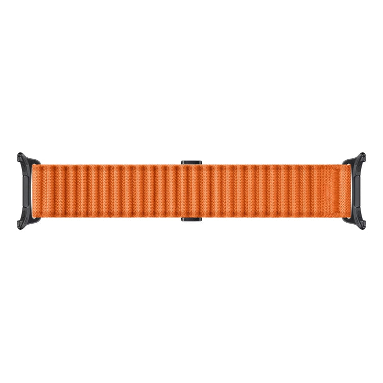 For Apple Watch Ultra 49mm Off Road Magnetic Buckle Braided Nylon Watch Band(Orange) - free shipping - PMC Jewellery - Order now!