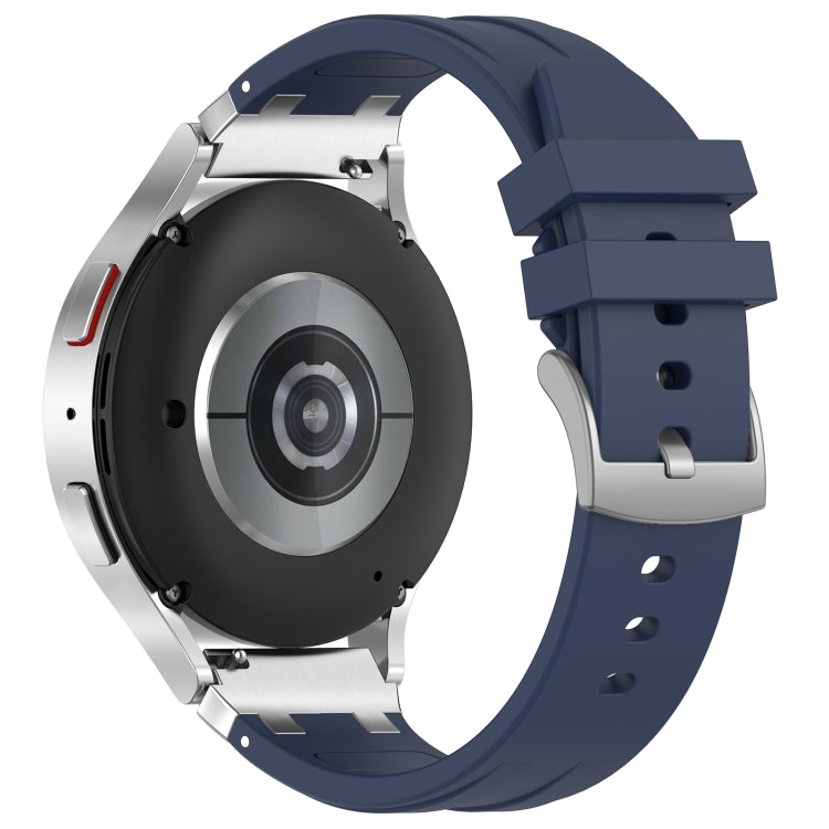 For Amazfit GTS 2 Mini 20mm Quick Release Silver Buckle Royal Silicone Watch Band(Navy Blue) - free shipping - PMC TechLife - Order now!