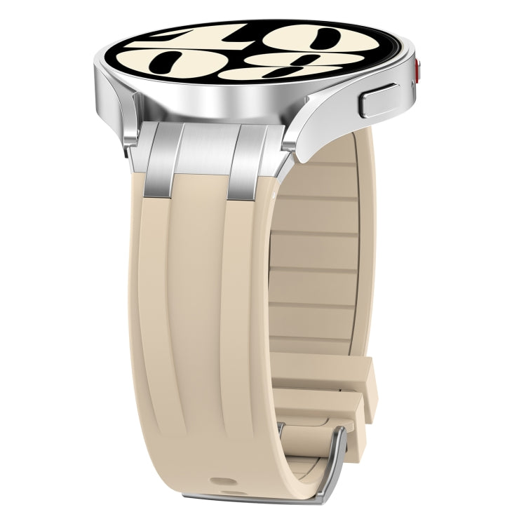 For Amazfit Pop 20mm Quick Release Silver Buckle Royal Silicone Watch Band(Starlight) - free shipping - PMC TechLife - Order now!