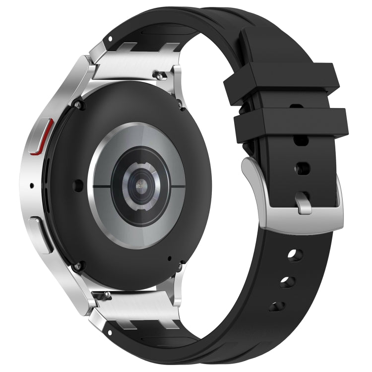 For Amazfit Bip 20mm Quick Release Silver Buckle Royal Silicone Watch Band(Black) - free shipping - PMC TechLife - Order now!