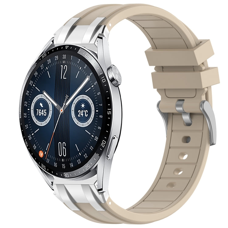 For Huawei Watch GT3 42mm 20mm Quick Release Silver Buckle Royal Silicone Watch Band(Starlight) - free shipping - PMC TechLife - Order now!