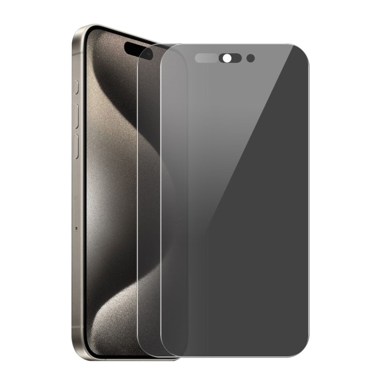 For iPhone 16 Pro 2pcs ENKAY Hat-Prince 28 Degree Anti-peeping Privacy Tempered Glass Film - iPhone 16 Pro Tempered Glass by ENKAY | Online Shopping South Africa | PMC TechLife | Buy Now Pay Later Mobicred