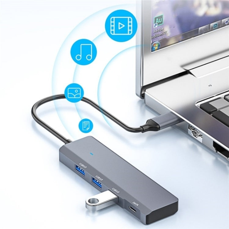 ADS-309C Type-C + 3 x USB 3.0  HUB Docking Station, Type-C Port - USB HUB by PMC Jewellery | Online Shopping South Africa | PMC Jewellery | Buy Now Pay Later Mobicred