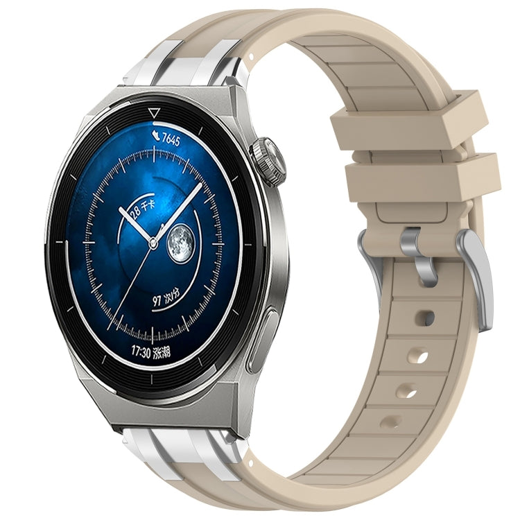 For Huawei Watch GT3 Pro 46mm 22mm Quick Release Silver Buckle Royal Silicone Watch Band(Starlight) - free shipping - PMC TechLife - Order now!