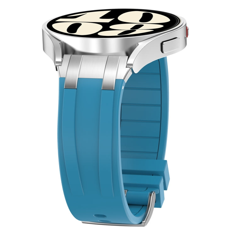 For Honor Magic Watch 2 46mm 22mm Quick Release Silver Buckle Royal Silicone Watch Band(Sea Blue) - free shipping - PMC TechLife - Order now!