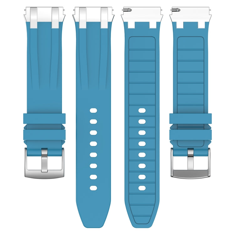 For Honor Magic Watch 22mm Quick Release Silver Buckle Royal Silicone Watch Band(Sea Blue) - free shipping - PMC TechLife - Order now!