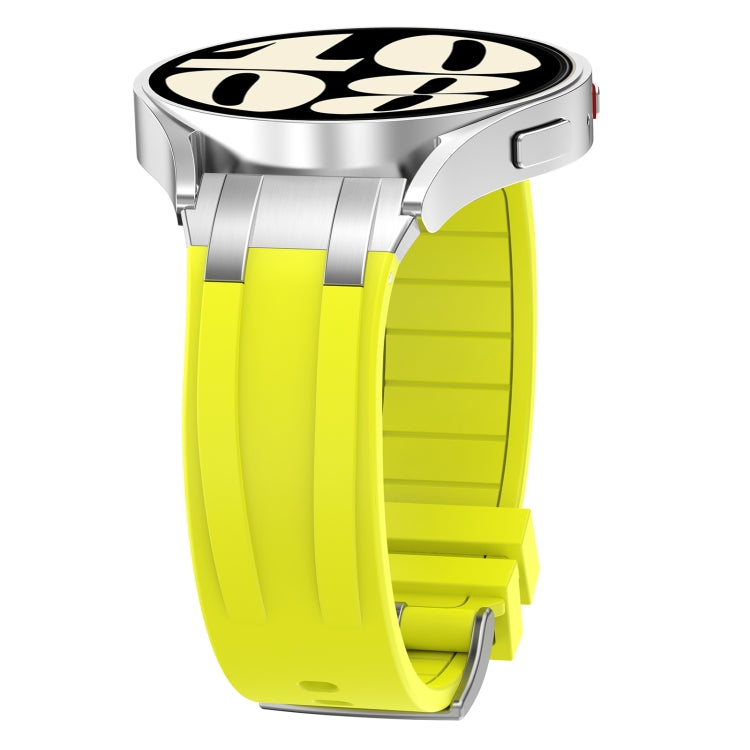 For Honor Magic Watch 22mm Quick Release Silver Buckle Royal Silicone Watch Band(Vital Yellow) - free shipping - PMC TechLife - Order now!