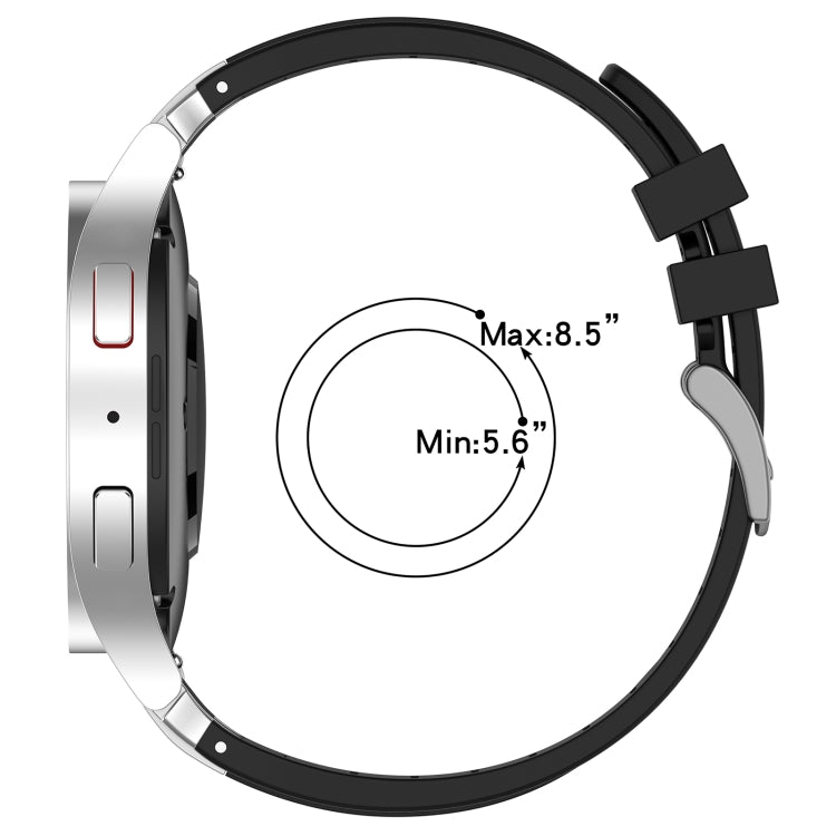 For Honor Magic Watch 22mm Quick Release Silver Buckle Royal Silicone Watch Band(Black) - free shipping - PMC TechLife - Order now!
