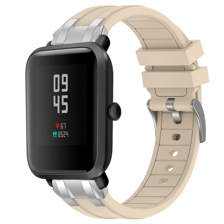 For Amazfit Watch Bip 5 22mm Quick Release Silver Buckle Royal Silicone Watch Band(Starlight) - free shipping - PMC TechLife - Order now!