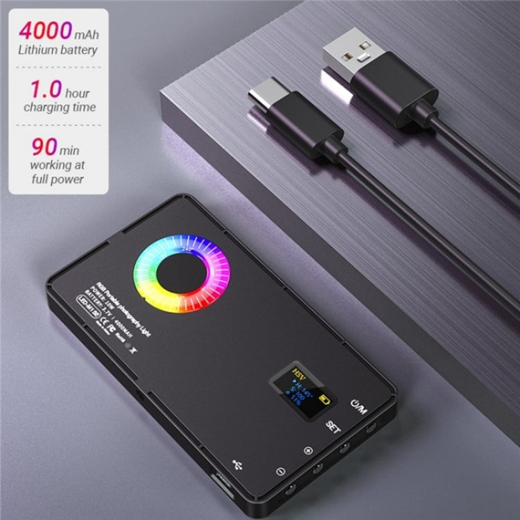 M1SE 12 Effects RGB Photography Lamp 0.96-inch TFT Screen Pocket Fill Light - Selfie Light by PMC TechLife | Online Shopping South Africa | PMC TechLife | Buy Now Pay Later Mobicred