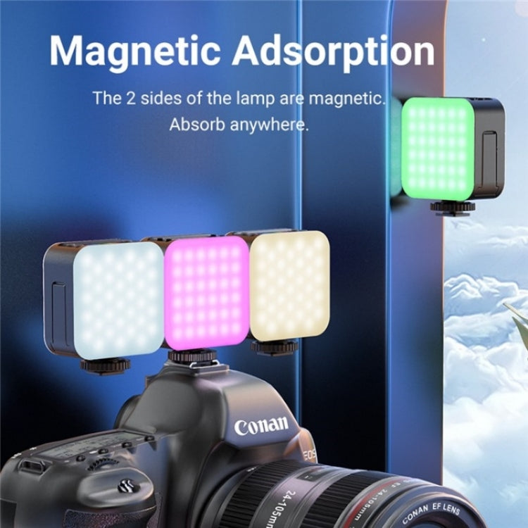 D02 Magnetic Adsorption Pocket RGB Video Lamp Mini LED Fill Light for Live Broadcast - Selfie Light by PMC TechLife | Online Shopping South Africa | PMC TechLife | Buy Now Pay Later Mobicred