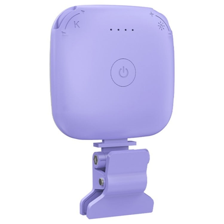 V15 Mini Clip-On Portable LED Fill Light Phone Laptop Video Conference Live Streaming Fill Lamp(Purple) - Selfie Light by PMC TechLife | Online Shopping South Africa | PMC TechLife | Buy Now Pay Later Mobicred
