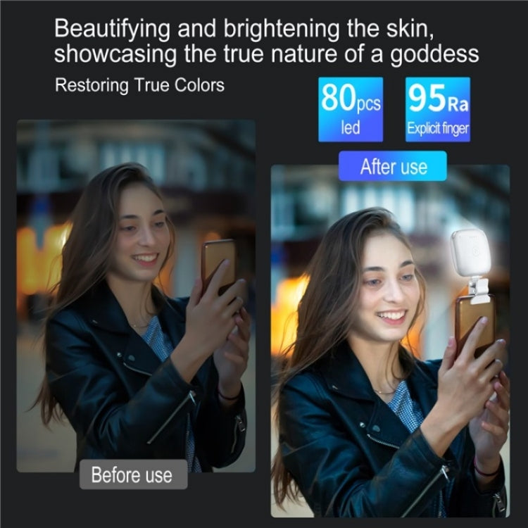 V15 Mini Clip-On Portable LED Fill Light Phone Laptop Video Conference Live Streaming Fill Lamp(Pink) - Selfie Light by PMC TechLife | Online Shopping South Africa | PMC TechLife | Buy Now Pay Later Mobicred