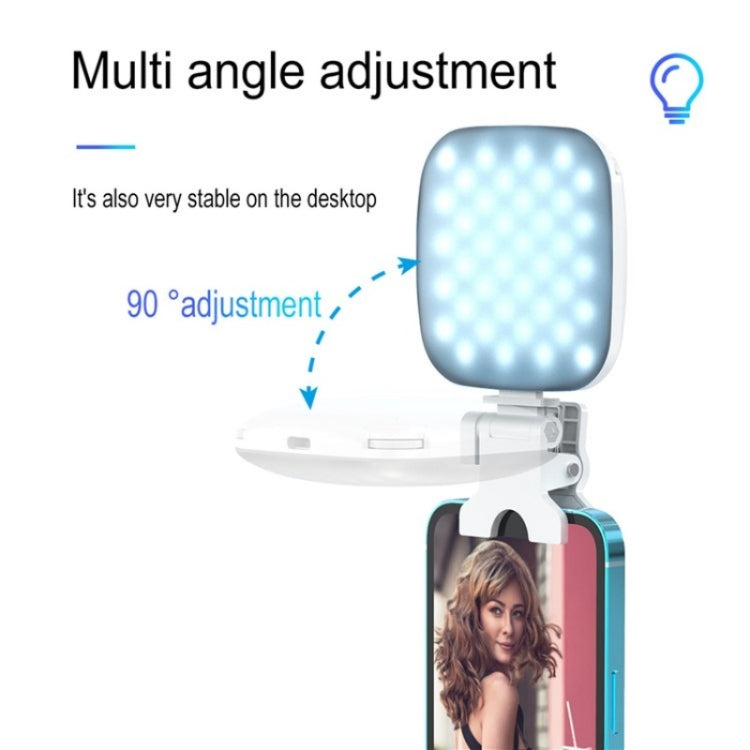 V15 Mini Clip-On Portable LED Fill Light Phone Laptop Video Conference Live Streaming Fill Lamp(White) - Selfie Light by PMC TechLife | Online Shopping South Africa | PMC TechLife | Buy Now Pay Later Mobicred