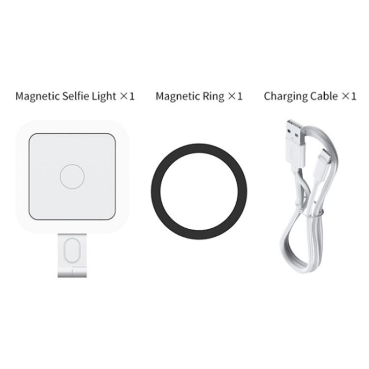 V18 Portable Skin Beauty Live Streaming LED Fill Light Magnetic Phone Selfie Lamp(White) - Selfie Light by PMC TechLife | Online Shopping South Africa | PMC TechLife | Buy Now Pay Later Mobicred