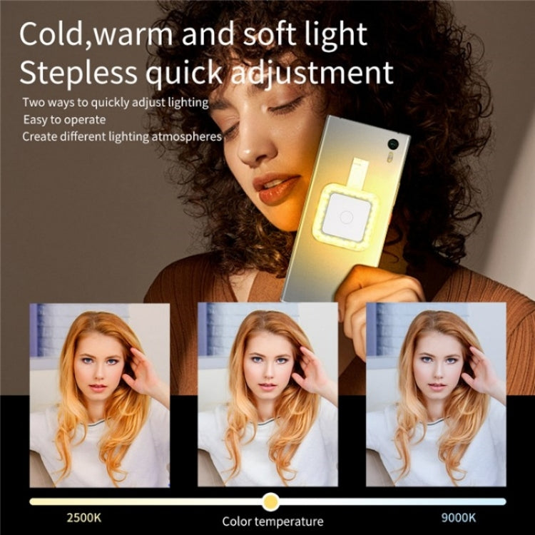 V18 Portable Skin Beauty Live Streaming LED Fill Light Magnetic Phone Selfie Lamp(White) - Selfie Light by PMC TechLife | Online Shopping South Africa | PMC TechLife | Buy Now Pay Later Mobicred