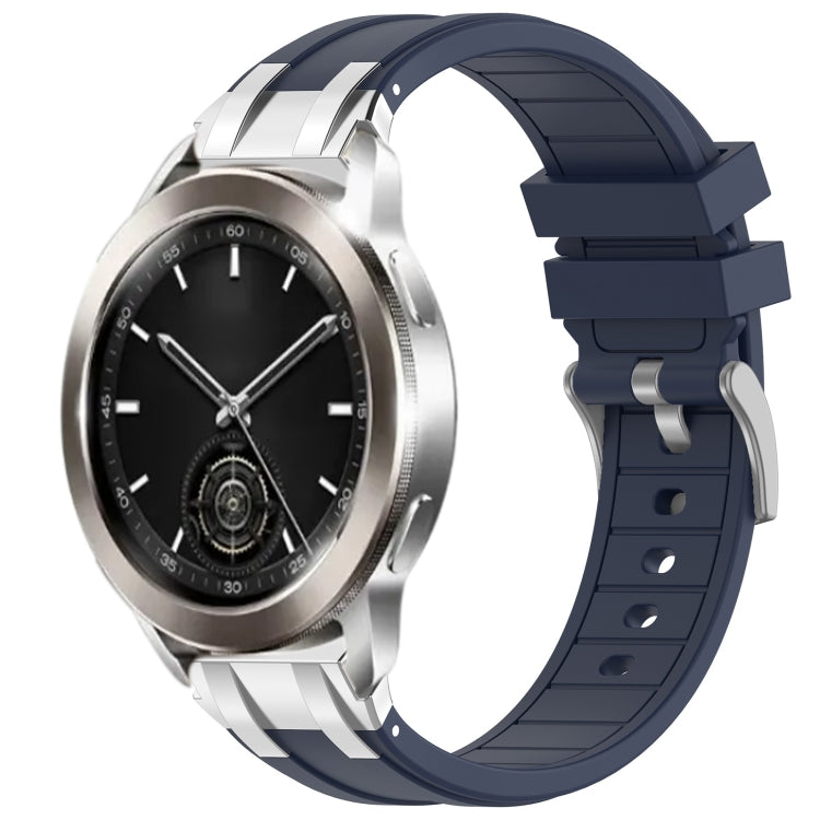 For Xiaomi Watch S3 22mm Quick Release Silver Buckle Royal Silicone Watch Band(Navy Blue) - free shipping - PMC TechLife - Order now!