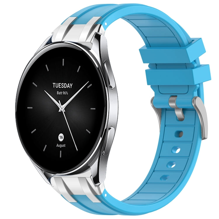 For Xiaomi Watch S2 22mm Quick Release Silver Buckle Royal Silicone Watch Band(Sky Blue) - free shipping - PMC TechLife - Order now!