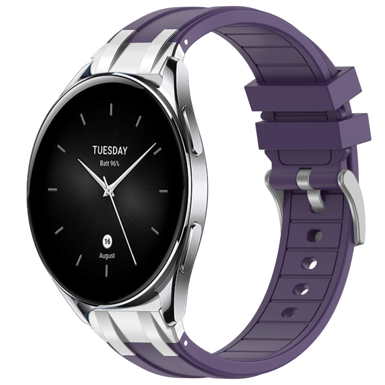 For Xiaomi Watch S2 22mm Quick Release Silver Buckle Royal Silicone Watch Band(Purple) - free shipping - PMC TechLife - Order now!