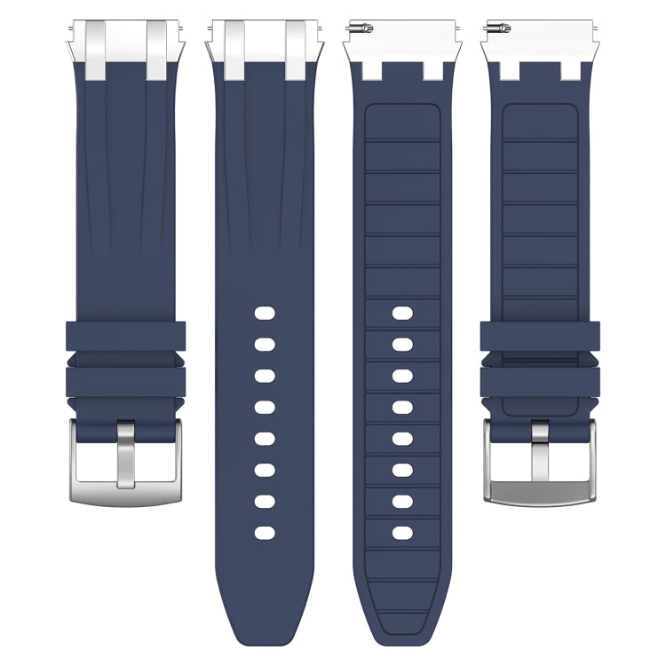 For Xiaomi Watch S1 Pro 22mm Quick Release Silver Buckle Royal Silicone Watch Band(Navy Blue) - free shipping - PMC TechLife - Order now!