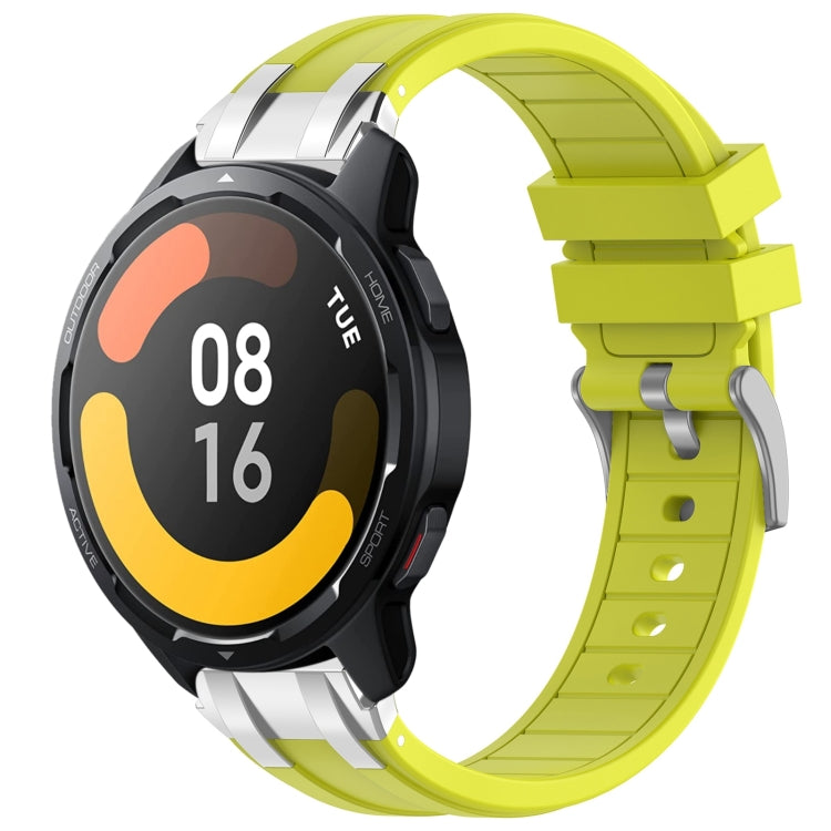 For Xiaomi Watch S1 Active 22mm Quick Release Silver Buckle Royal Silicone Watch Band(Vital Yellow) - free shipping - PMC TechLife - Order now!