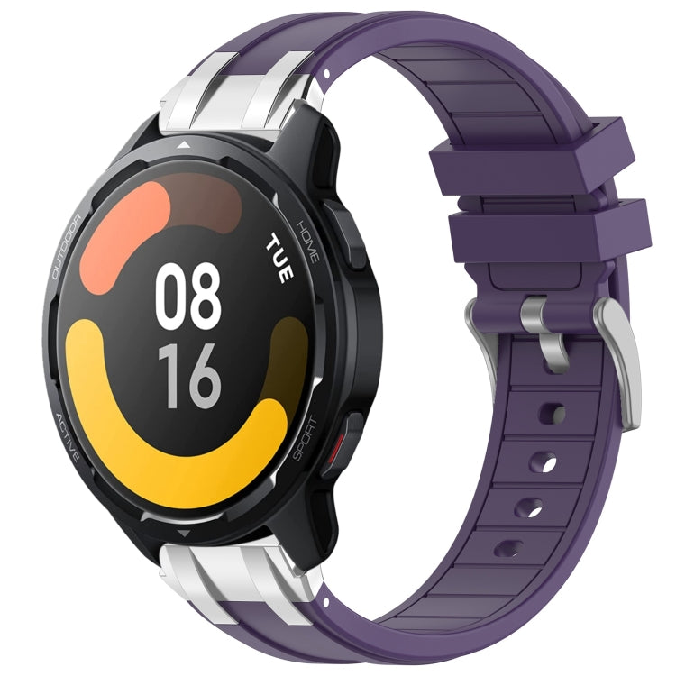 For Xiaomi Watch S1 Active 22mm Quick Release Silver Buckle Royal Silicone Watch Band(Purple) - free shipping - PMC TechLife - Order now!