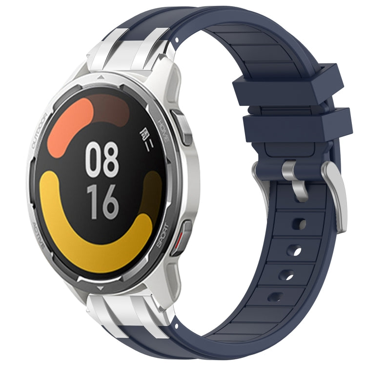 For Xiaomi Watch Color 2 22mm Quick Release Silver Buckle Royal Silicone Watch Band(Navy Blue) - free shipping - PMC TechLife - Order now!