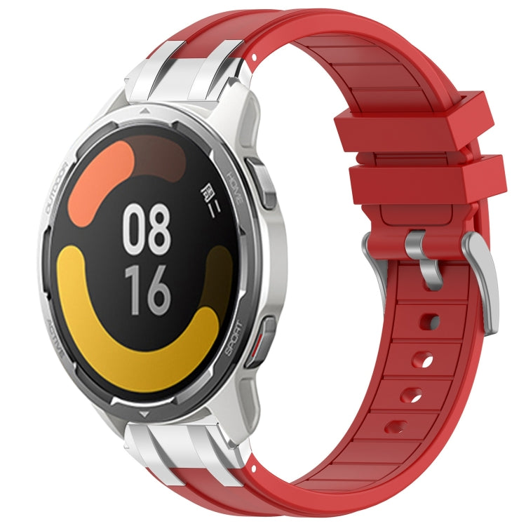 For Xiaomi Watch Color 2 22mm Quick Release Silver Buckle Royal Silicone Watch Band(Red) - free shipping - PMC TechLife - Order now!