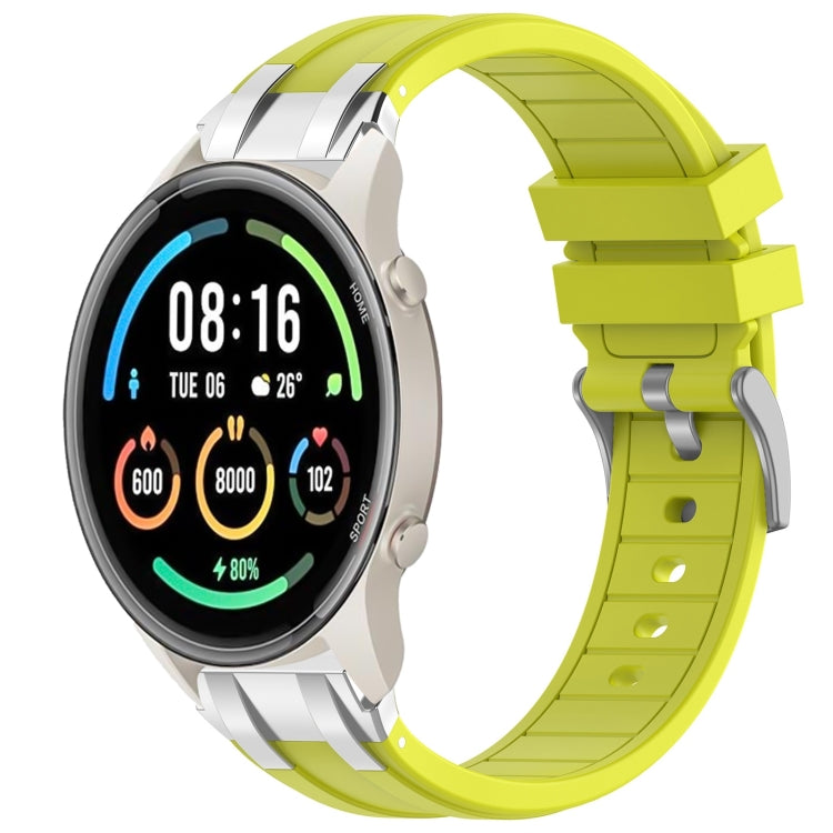 For Xiaomi Watch Sport 22mm Quick Release Silver Buckle Royal Silicone Watch Band(Vital Yellow) - free shipping - PMC TechLife - Order now!