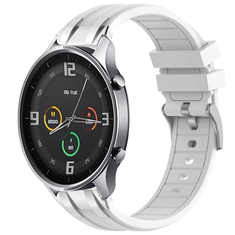 For Xiaomi Watch Color 22mm Quick Release Silver Buckle Royal Silicone Watch Band(White) - free shipping - PMC TechLife - Order now!