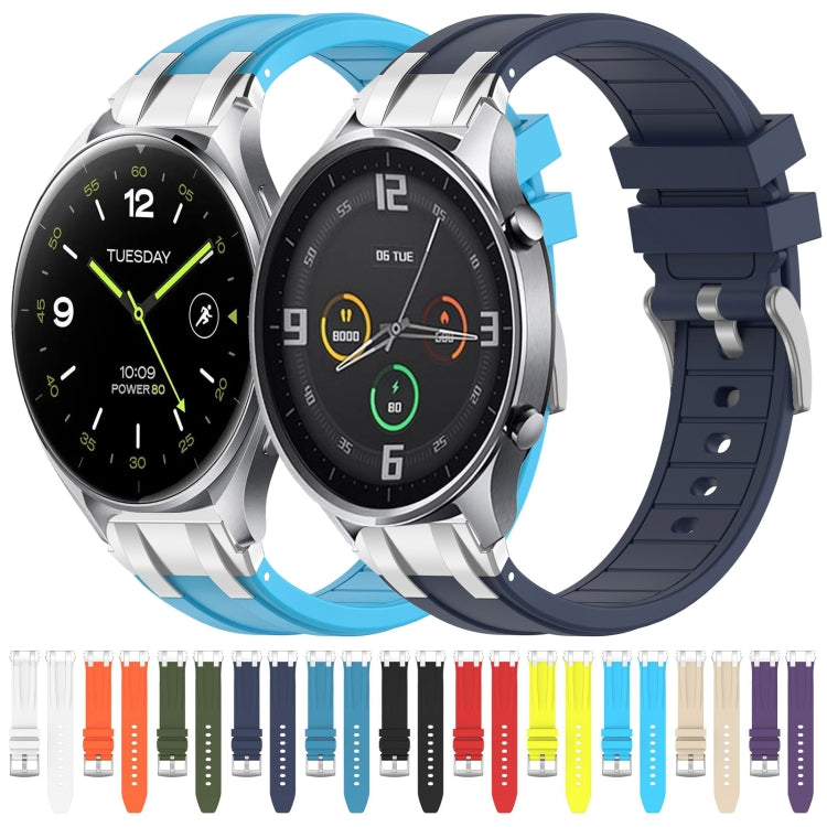 For Xiaomi Watch S2 22mm Quick Release Silver Buckle Royal Silicone Watch Band(Orange) - free shipping - PMC TechLife - Order now!