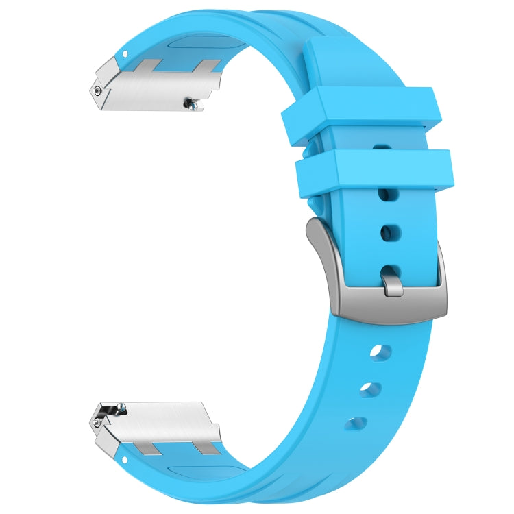 For Garmin Venu 2 22mm Quick Release Silver Buckle Royal Silicone Watch Band(Sky Blue) - free shipping - PMC TechLife - Order now!