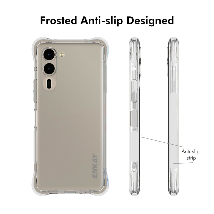 For Fujitsu Arrows We2 Plus / F-51E ENKAY Clear TPU Shockproof Anti-slip Phone Case - free shipping - PMC Jewellery - Order now!